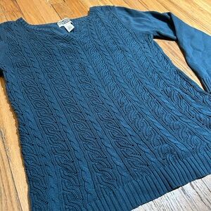 Vintage Route 66 Women's Blue Sweater